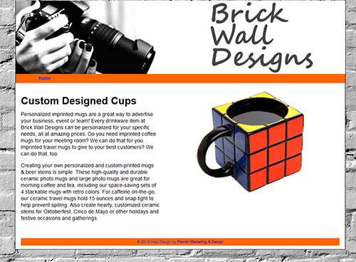 Slick but simple e-commerce website shows a few products as a clickable slide show This is a sample of a simple small e-commerce website
